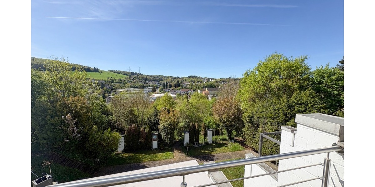 Blick auf Kusel von der Terrasse