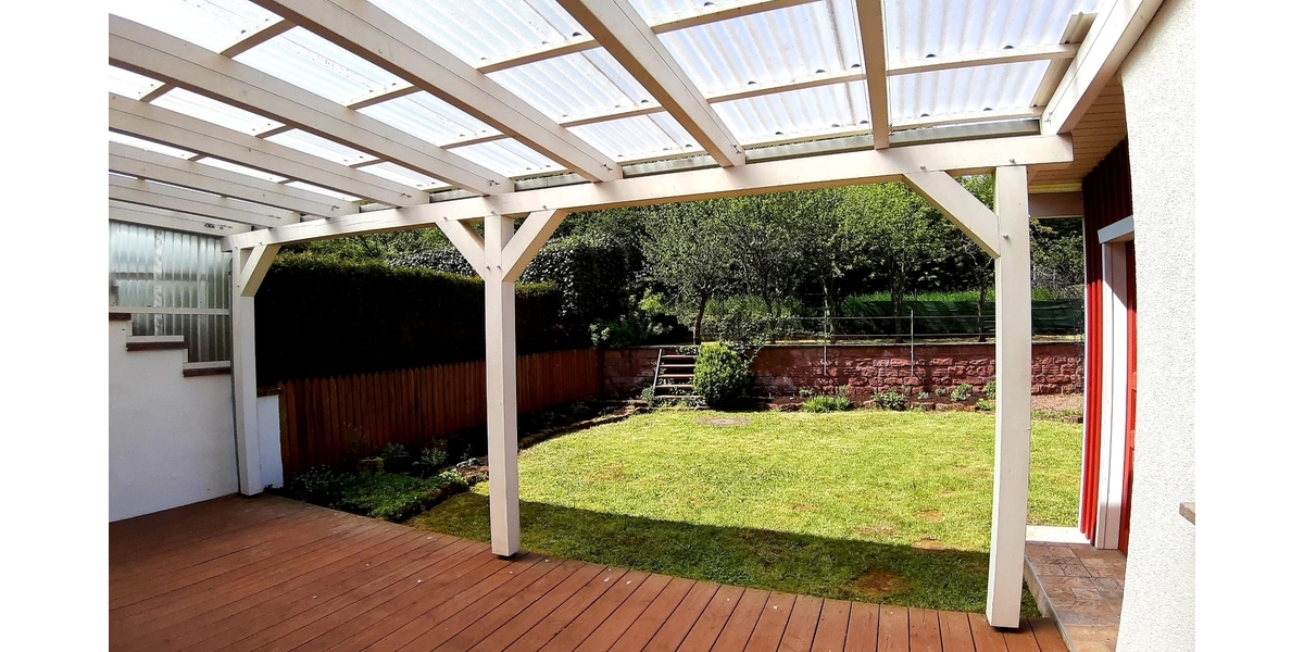 Terrasseblick Garten