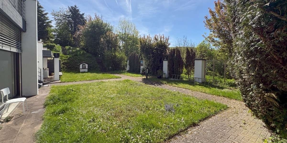 Gartenfläche vor dem Haus